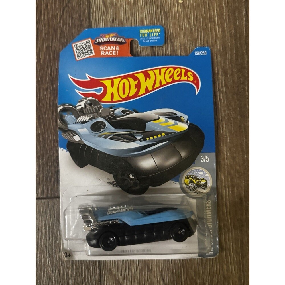 2015 Hot Wheels Hover Storm HW Snow Stormers 3/5 Blue 158/250 New Sealed